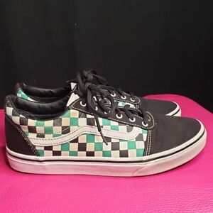 Vans Old Skool Check Lace-Up Sneakers - 9 Women's / 7 Youth